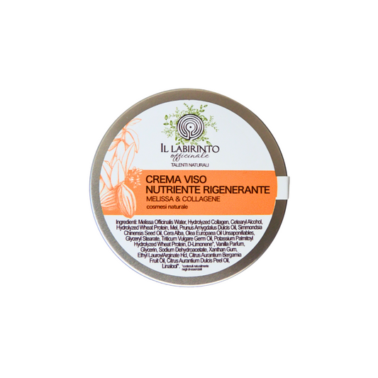 Crema viso Jojoba Collagene Melissa nutriente rigenerante