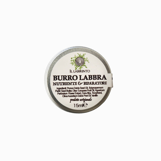 Burro balsamo labbra iperico karité nutriente riparatore