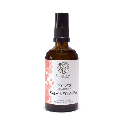 Idrolato di Salvia sclarea tonico viso e cute equilibrante